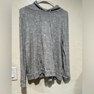 Pink clover hooded‎ sweatshirt size large gray